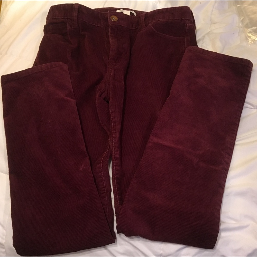 Deep burgundy cords!!!